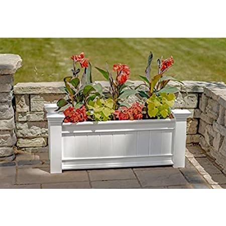 最新発見 Windsor Long 42W x 16L Vinyl Planter Box＿並行輸入品