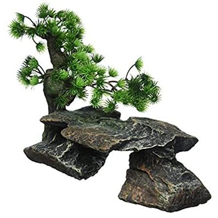 Pen-Plax Bonsai Tree on Rocks Style 1 Aquarium Decor by Pen Plax好評販売中 水槽用模型
