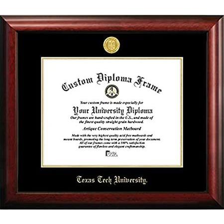 Campus Images TX960GED テキサス工科大学エンボス卒業証書フレーム 11インチ x 14インチ ゴールド＿並行輸入品
