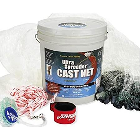 FITEC 11860 6 ft. GS1000 Super Spreader Cast Net 0.38 in. Mesh,Clear＿並行輸入品