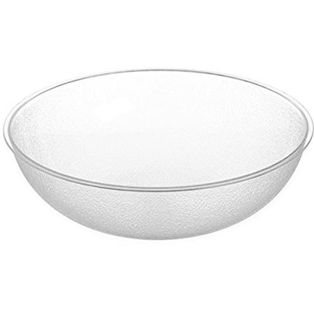 Carlisle 720807 Round Pebbled Salad Serving Bowl, 1.7 Quart, Clear (Pack of＿並行輸入品