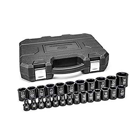 GearWrench 84933N 1/2インチドライブメトリックインパクトソケットセット、25個＿並行輸入品