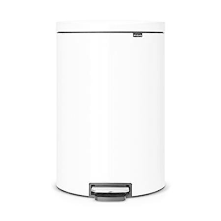 ブラバンシア ダストボックス ペダルビン フラットバック 40L ホワイト 485244＿並行輸入品