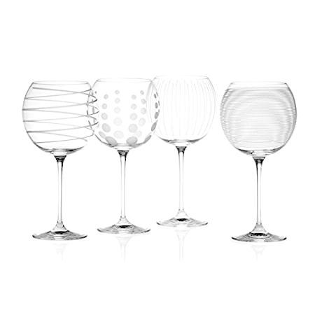 Creative Tops Mikasa Cheers Crystal Balloon Glasses, Set Of 4, Multi-colour＿並行輸入品