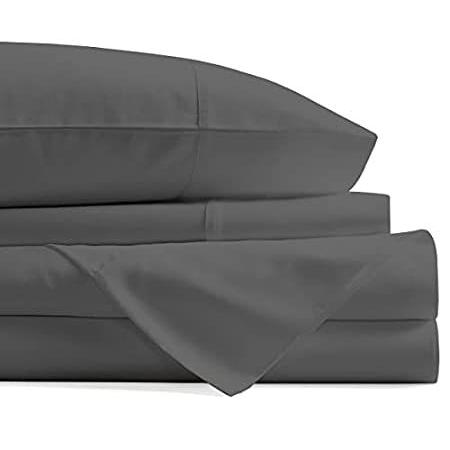 Thread Spread高級エジプト綿100% 1000スレッドカウント シーツ4点セット 最大18インチまでのマットレスが入る深いマチ キング 1＿並行輸入品