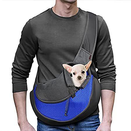 YUDODO Pet Dog Sling Carrier Breathable Mesh Travel Safe Sling Bag Carrier ＿並行輸入品
