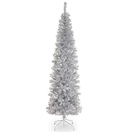 National Tree Pine 7フィート シルバーティンセルツリー 7フィート好評販売中 クリスマスライト
