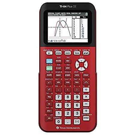 新しいTexas Instruments ti-84 Plus CE RadicalレッドGraphing Calculator＿並行輸入品