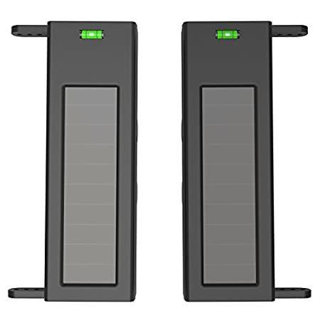 htzsafeソーラーワイヤレスアウトドアPhotoelectric 2梁センサー防水( ip66 )ワイヤレス伝送範囲最大3000フィート赤外線検出＿並行輸入品