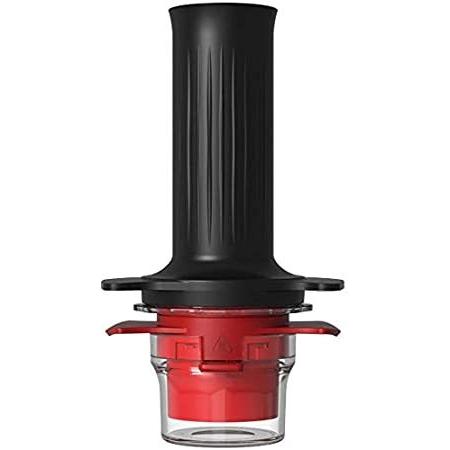 カフラーノ(Cafflano) コーヒーメーカー 本格 エスプレッソ 押すだけ簡単 手動 軽量 コンパクト アウトドア カフェラテ レッド&ブラック ＿並行輸入品