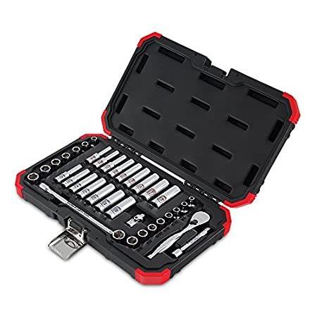 Sunex 1436 1/4-Inch Drive Chrome Socket Set, SAE/Metric, 6-Point, Standard/＿並行輸入品