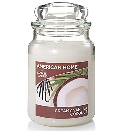 【タイムセール！】 Candle Yankee American クリーミーバニラコナッツ1506082。好評販売中 - 19オンス 香り付きキャンドル Home キャンドルホルダー