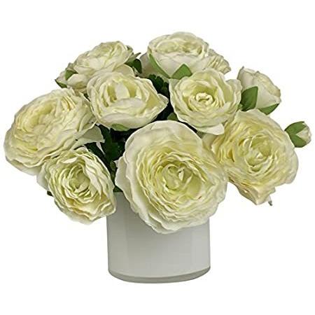 RG Style シルクのランチキュラス 花瓶 造花 アレンジメント＿並行輸入品