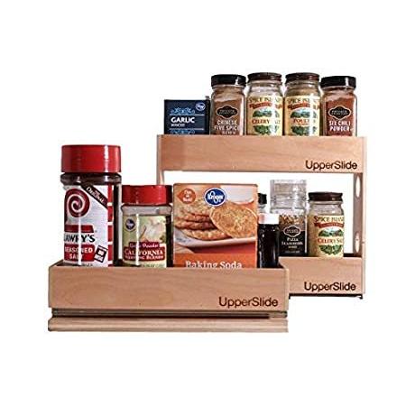 Pull Out Sliding Shelf Spice Racks (Single Large and Double Small) for Uppe好評販売中 調味料ラック