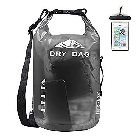 (10L, Black) - Heeta Dry Bag Waterproof Roll Top Transparent Floating Sack ＿並行輸入品