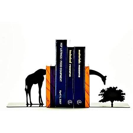 人気の Grazing Giraffe Bookends好評販売中 卓上本棚、ラック