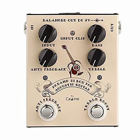 Caline ギター Pedal Preamp Di Box For Acoustic Guitar 楽器 器材 Bypass Box Effects Pedal True