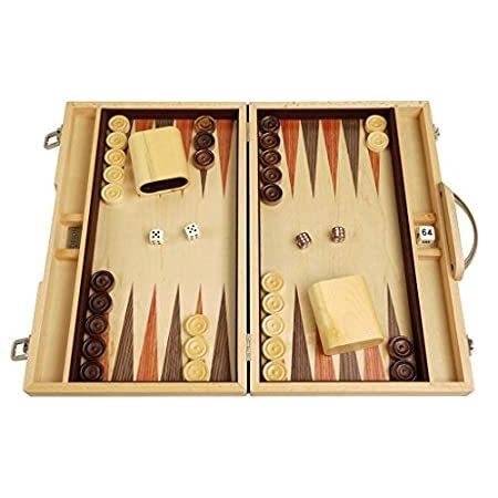 Orion Craft 15インチ木製バックギャモンセット – インディゴブルーボード＿並行輸入品
