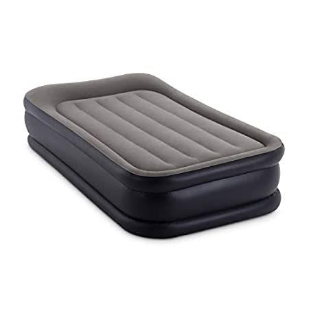 Intex Dura-Beam Series Deluxe Pillow Rest Raised Airbed with Internal Pump ＿並行輸入品