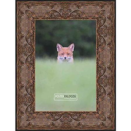 Poster Palooza 9x12 Traditional Antique Gold Complete Wood Picture Frame wi＿並行輸入品