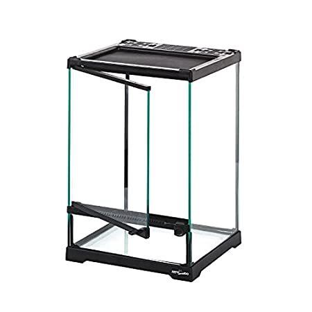 REPTIZOO ミニ爬虫類ガラステラリウムタンク 8インチ x 8インチ x 12インチ フロントオープニングドア フルビュー 視覚的に魅力的なミニ＿並行輸入品