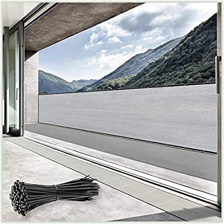 ColourTree 6' x 50' Grey Fence Privacy Screen Windscreen Cover Fabric Shade＿並行輸入品