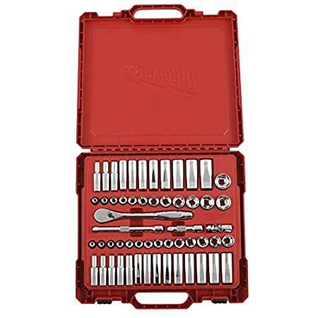 Milwaukee 3/8 in. Drive SAE/Metric Ratchet and Socket Mechanics Tool Set (5＿並行輸入品
