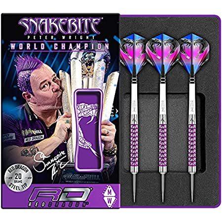 レッドドラゴン ピーターライト スネークバイト バイパー 20g タングステンダーツセット フライトとステム付き＿並行輸入品