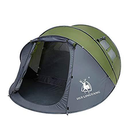 6 Person Easy Pop Up Tent,12.5’ x 8.5‘ x53.5,Automatic Setup,Waterproof, Do＿並行輸入品
