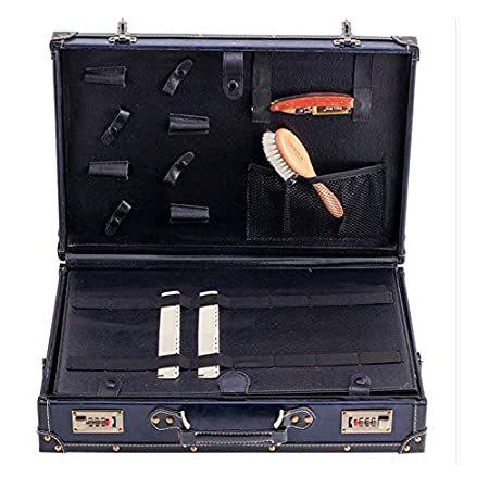 Professional PU Leather Salon Scissors Storage Case Holder with Coded Lock ＿並行輸入品