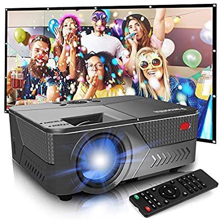 Pansonite Mini Projector with High Brightness Support 1080P and 200 Displ＿並行輸入品