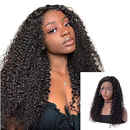 ISEE　Hair　Lace　for　Front　Black　Wigs　Women　Wigs　Kin＿並行輸入品　10A　Mongolian　Human　Hair