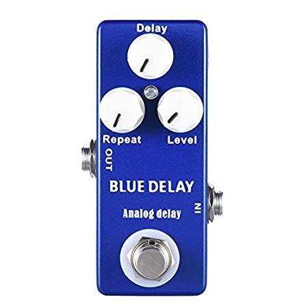 高評価！ with Pedal Effect Guitar Delay Mosky True delay)好評販売中 (Blue Switch Bypass ギターエフェクター