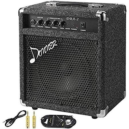 Donner 25W Bass Guitar Amplifier DBA-2 Electric Practice Bass Combo AMP Wit＿並行輸入品