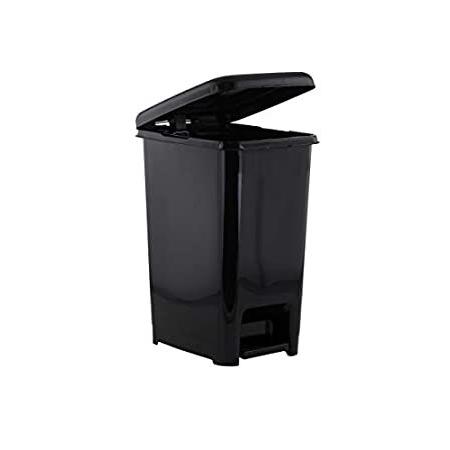 Superio 2.5 Gal Slim Step On Pedal Plastic, Waste Bin for Under Desk, Offic＿並行輸入品