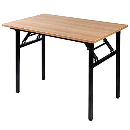 Need Small Computer Desk 31.5 inches Folding Table No Assembly Sturdy Small＿並行輸入品