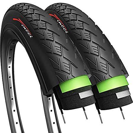 Fincci Pair 700x38c Bike Tire Foldable 40-622 with 1mm Antipuncture Protect＿並行輸入品