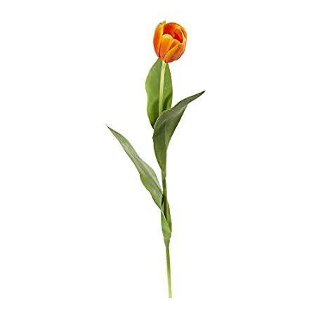 Nearly Natural 22in. Tulip Artificial (Set 0f 8) Silk Fl0wers, 0range＿並行輸入品