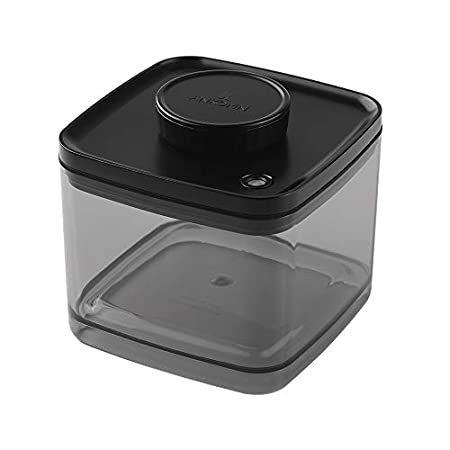 Ankomn Turn-N-Seal 真空/気密 湿気防止 保存容器 コーヒー 紅茶 ライス ナット 薬に最適 不透明 (半ブラック 1.5クォート)＿並行輸入品