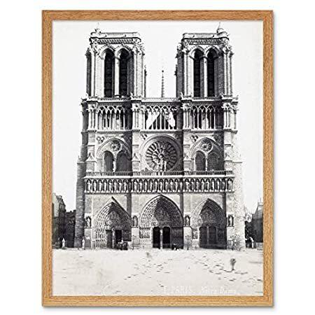 Notre Dame Paris France Vintage Photograph Art Print Framed Poster Wall Dec＿並行輸入品