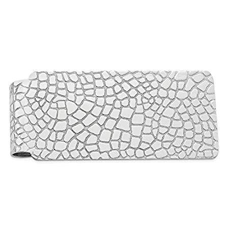 Solid 925 Sterling Silver Men's Slim Business Credit Card Holder Money Clip＿並行輸入品