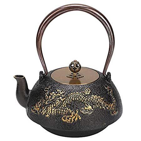 【代引き不可】 Tea Pot, Poliviar Tea Kettle 1.2L Mini Double Dragon Classic Cast Iron Teap＿並行輸入品 ヤカン、ケトル