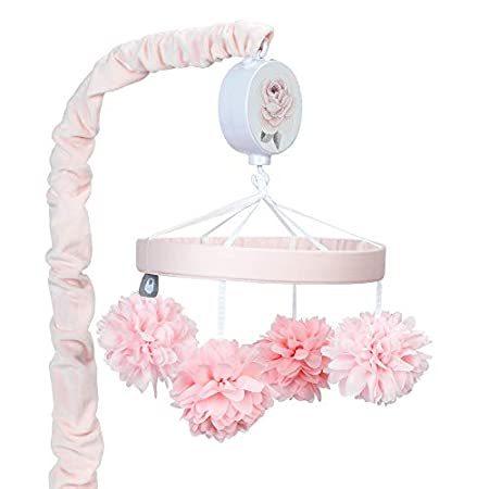 Lambs Ivy Signature Botanical Baby Pink Floral Musical Baby Crib Mobile＿並行輸入品 :B084NKLG5J:モリコー