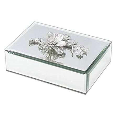 Olivia Riegel シルバーボタニカ 長方形ジュエリー/トリンケットボックス＿並行輸入品