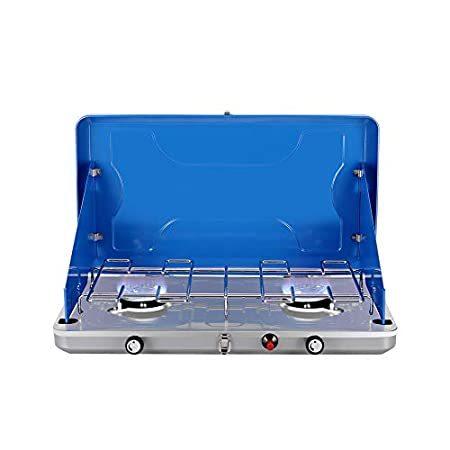 Camplux Propane Camping Stove 20,000 BTU, Portable Gas Stoves for Outdoor C＿並行輸入品