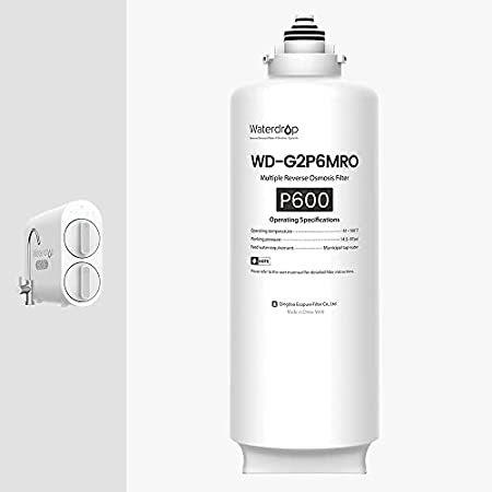 Waterdrop WD-G2P6MRO Filter, Replacement for WD-G2P600-W Reverse Osmosis Sy＿並行輸入品