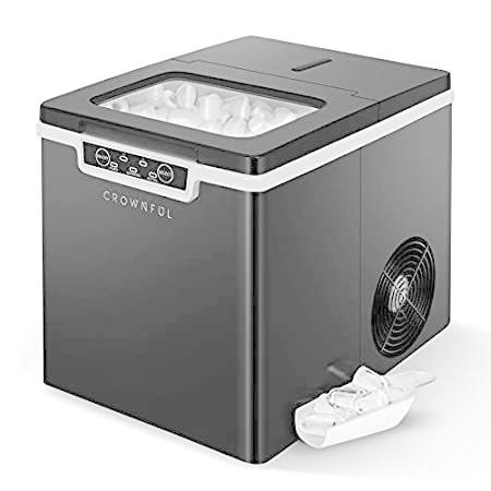 CROWNFUL Ice Maker Countertop Machine, Ice Cubes Ready in Minutes, 26lb＿並行輸入品
