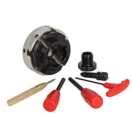 VINWOX SCR4-4 Wood Lathe Chuck, 4-Jaw Self-Centering Chuck, with 1