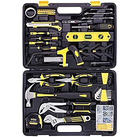 ENTAI 218-Piece Tool Kit for Home, General Household Hand Tool Set with Sol＿並行輸入品