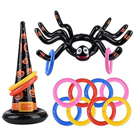 ファッションデザイナー Hat Witch Spider Inflatable Huge Games, Halloween Ring Party好評販売中 Toss,Halloween その他おもちゃ